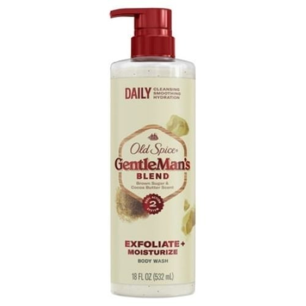 Old Spice Gentleman's Blend Exfoliating Body Wash, Brown Sugar & Cocoa Butter